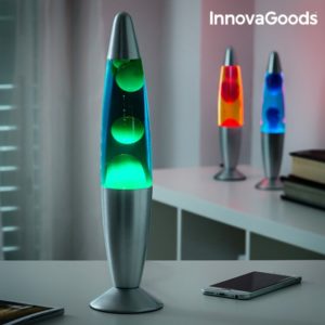 Лава лампа InnovaGoods - Червена, Зелена или Синя 25W