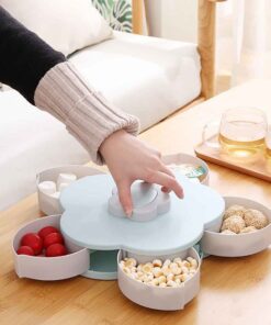 Въртяща кутия за бонбони и ядки Pattern Rotating Candy Dish с поставка за телефон