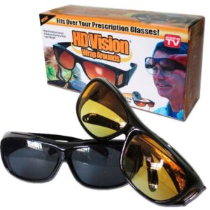 Очила за нощно виждане и мъгла HD Vision Wraparounds - 2 броя за шофиране