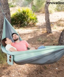 Двоен хамак за къмпинг и градина InnovaGoods