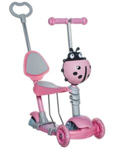 Детска тротинетка с три колела Розова калинка