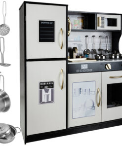 Дървена кухня за деца с аксесоари и светлини