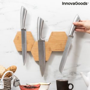 Магнитни държачи за ножове от бамбук InnovaGoods
