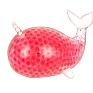 Антистрес играчка - гумен кит в розово
