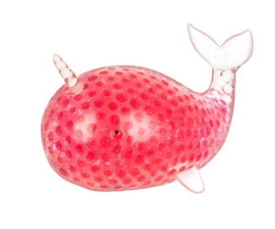 Антистрес играчка - гумен кит в розово