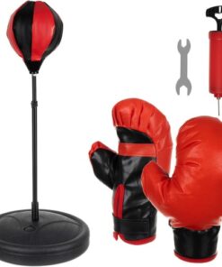 Боксова круша на стойка сет с ръкавици