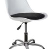 Въртящ се офис стол в сив цвят стилен дизайн