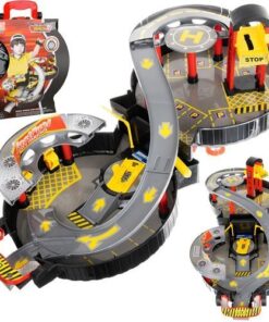 Детска писта с колички - Гараж в куфарче