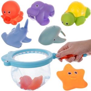 Детски гумени играчки за вана с кепче