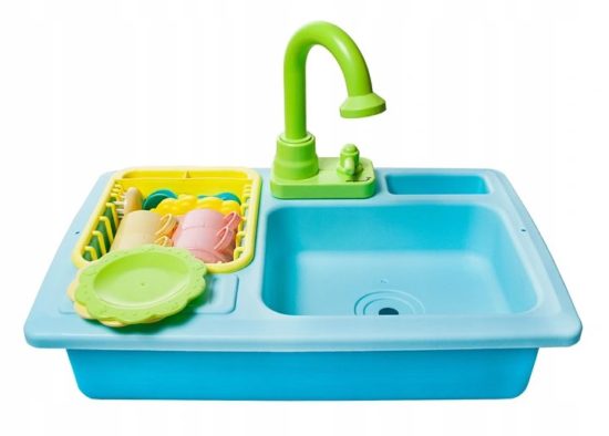 Детски комплект с мивка и съдове за детска кухня