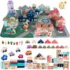 Дървен град - играчка за деца със 115 части