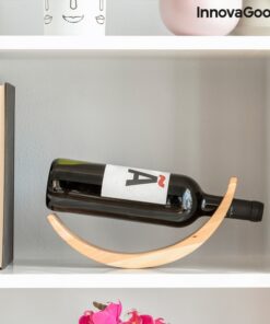 Дървена поставка за вино със стилен дизайн InnovaGoods
