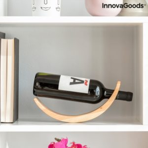 Дървена поставка за вино със стилен дизайн InnovaGoods