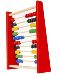 Дървено сметало - шарена играчка за деца