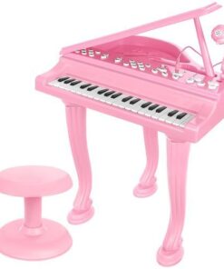 Електронно пиано за деца в розов цвят
