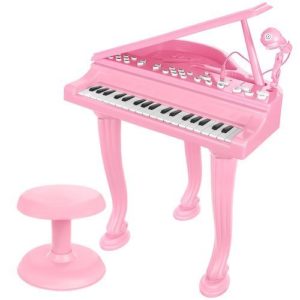 Електронно пиано за деца в розов цвят