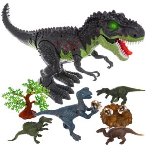 Играчка тиранозавър Рекс с гнездо и светлинни ефекти