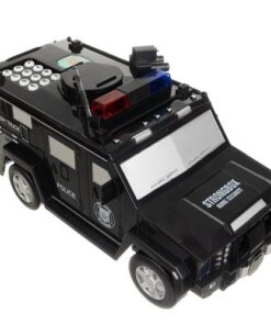 Каса прасенце - сейф, полицейска кола