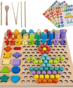 Комбиниран детски пъзел с низанка и мозаечни мъниста