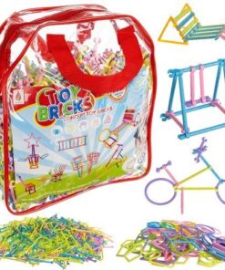 Комплект сламки за игра - детски конструктор