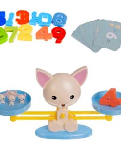 Монтесори детска играчка - котенце-везна