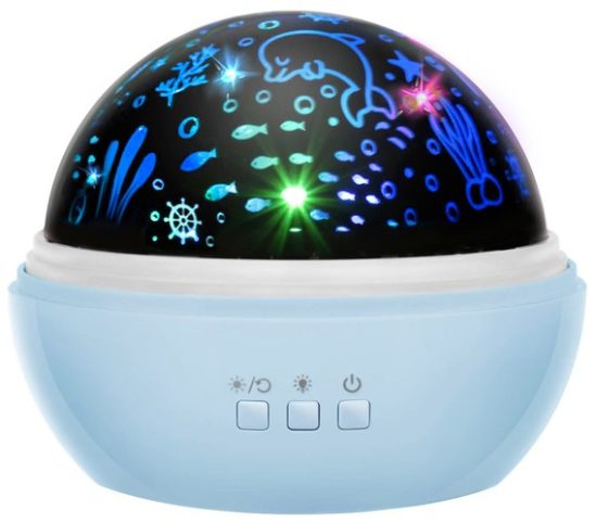 Нощна детска лампа с проектор Подводен свят