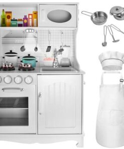 Голяма дървена детска кухня - играчки за деца