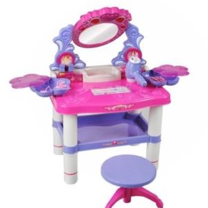 Дамска тоалетка за деца в розов цвят