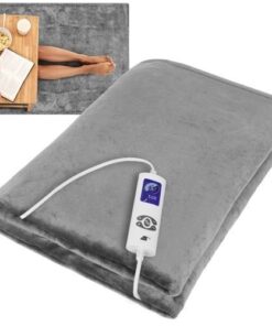Двойно електрическо одеяло в сив цвят