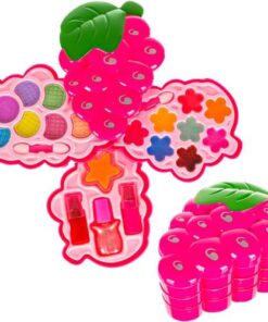 Детски комплект за гримиране в розов цвят