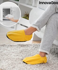 Домашни жълти термо чехли-топлинки InnovaGoods