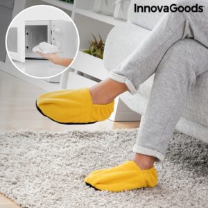 Домашни жълти термо чехли-топлинки InnovaGoods