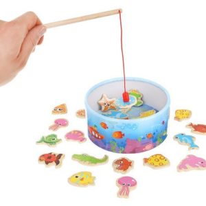 Дървен комплект за риболов - детска играчка