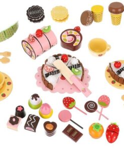 Дървен сладкарски комплект - играчка за деца