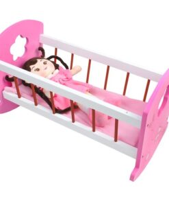 Дървена люлка за кукли - детски играчки