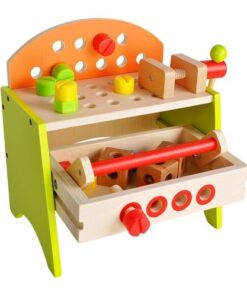 Дървена маса с менгеме 2в1 - детска играчка