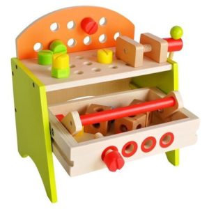 Дървена маса с менгеме 2в1 - детска играчка