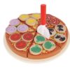 Дървена пица с аксесоари - детска играчка