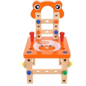 Дървена цветна работилница - играчка за деца