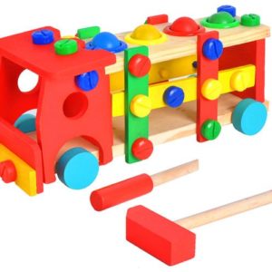 Дървено детско камионче - детска играчка