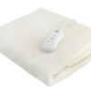 Електрическо меко одеяло в бял цвят
