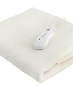 Електрическо меко одеяло в бял цвят