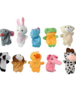 Комплект детски кукли за ръка - цветни животни