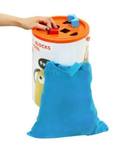 Комплект дървени блокчета в кутия - детски играчки