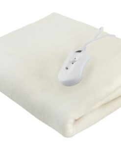 Меко електрическо одеяло в бял цвят