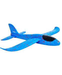 Стиропорен самолет в син цвят - детска играчка