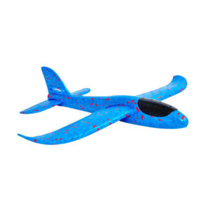 Стиропорен самолет в син цвят - детска играчка