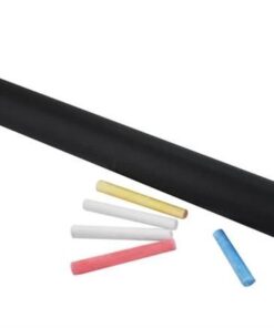 Черна дъска с цветни тебешири - самозалепващо фолио