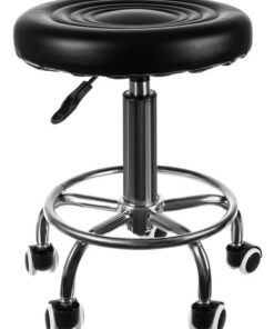 Бар стол с колелца и лост за регулация