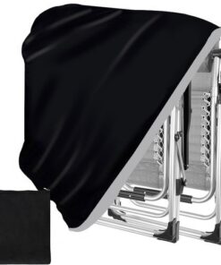 Голям черен калъф за градински мебели